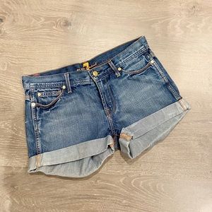 7 for all mankind denim shorts